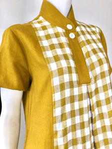 0/ 588 Dress shirt mustard checked
